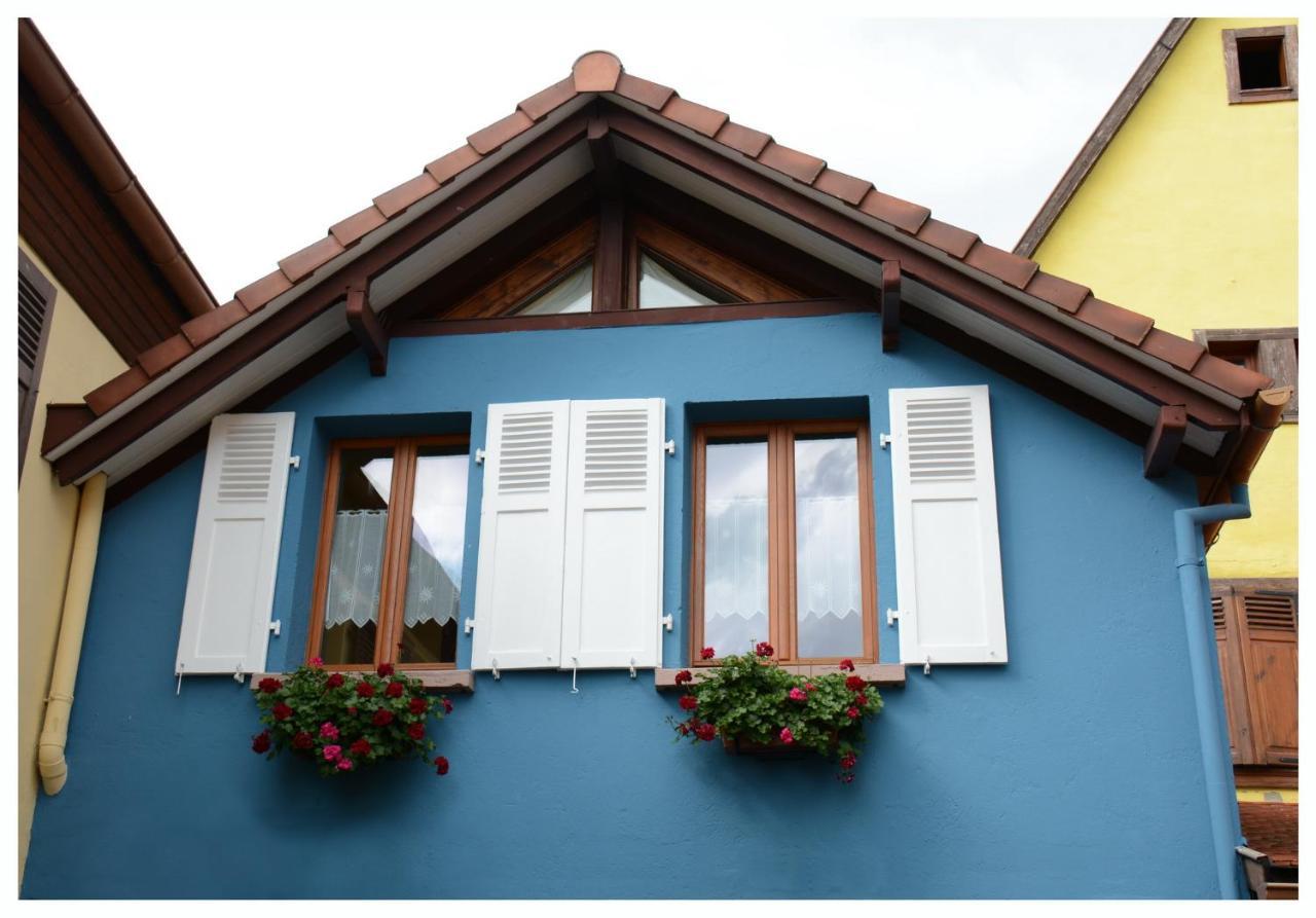 Gite La Maison Bleue Bergheim Exterior foto