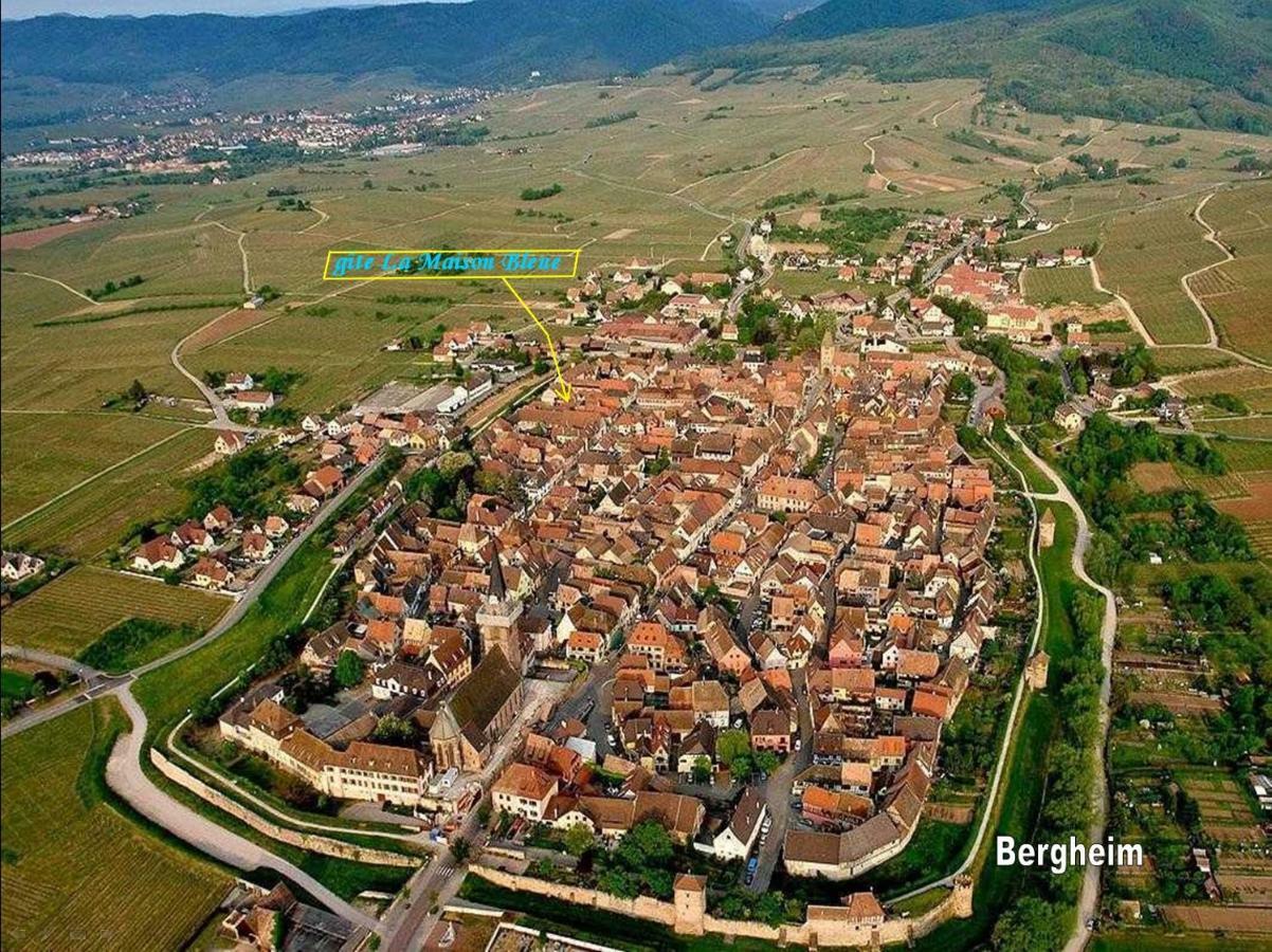 Gite La Maison Bleue Bergheim Exterior foto